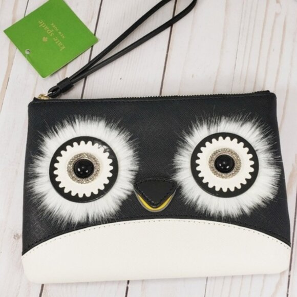 Kate Spade Dashing Beauty Penguin Small Willa Wristlet Clutch Wallet PWRU7016 - Picture 4 of 6